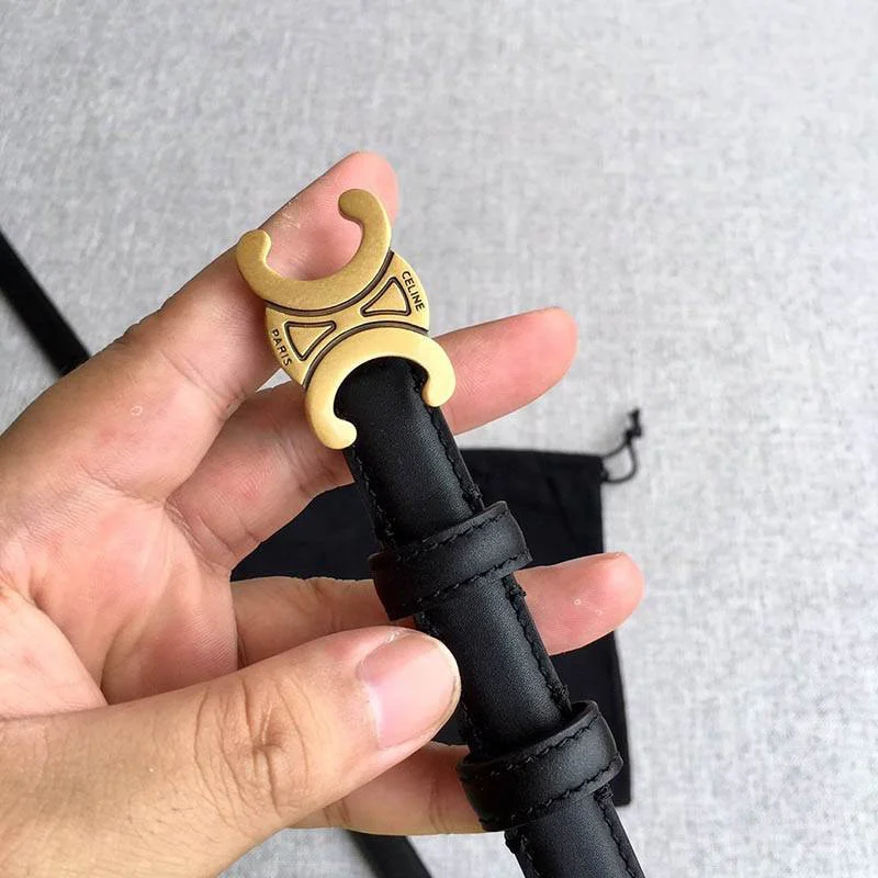 ☆超人気☆【セリーヌ】スモール マイヨン トリオンフ ベルト 偽物 カーフスキン Cey60554