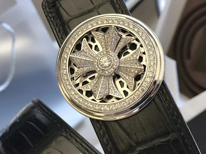 21-22AWクロムハーツ ベルト 偽物 ローラーベルト 幅38ｍｍ Kul76726
