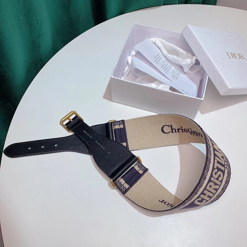 超希少！CHRISTIAN ディオール コピー キャンバスベルト 65mm dec53537