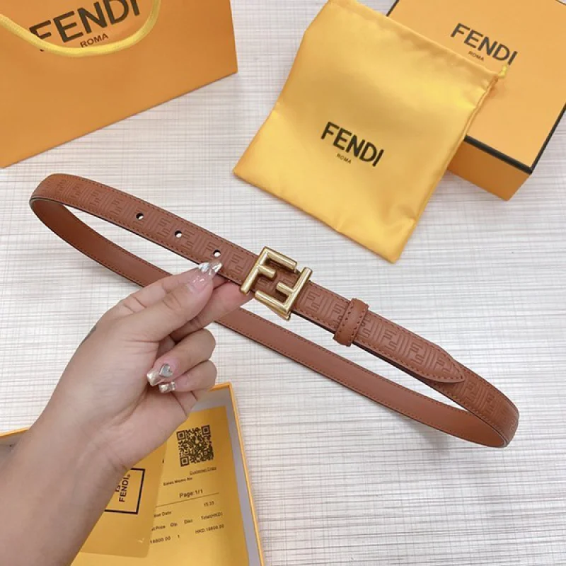 フェンディ FFモチーフ 偽物レザー ベルト カーフレザー fex74196