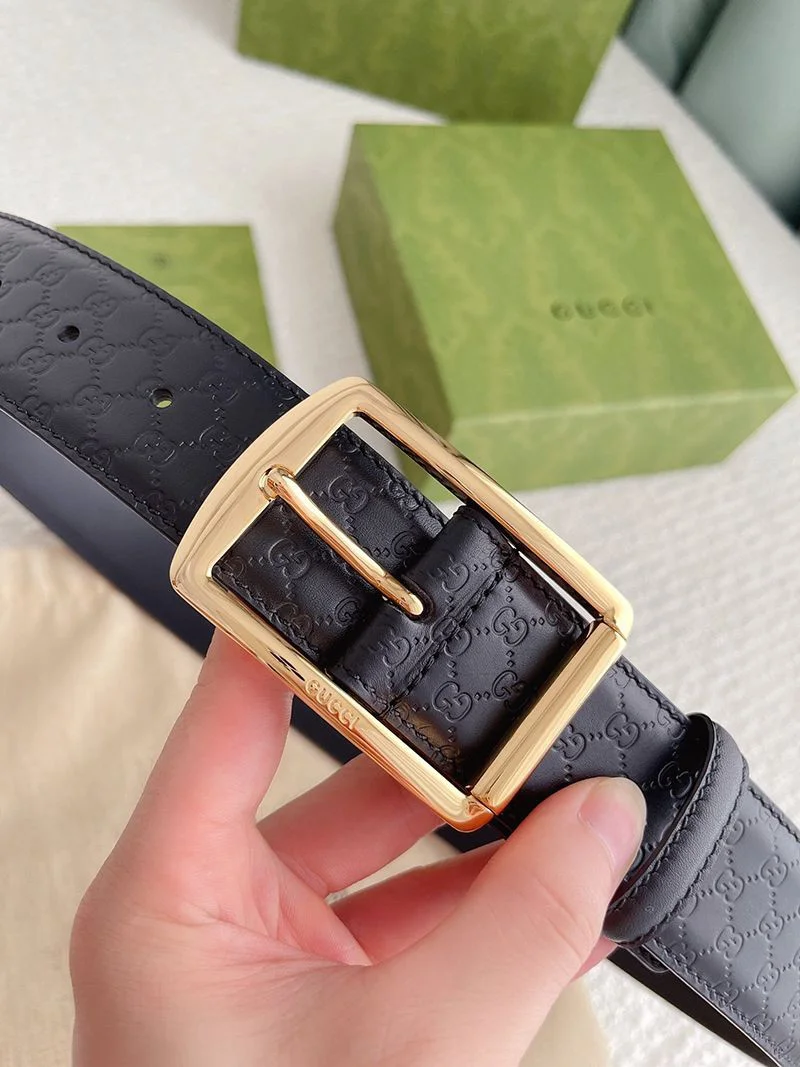 可愛い グッチ ベルト 偽物 449716 ダラーカーフ ブラック 黒 40mm gue60387