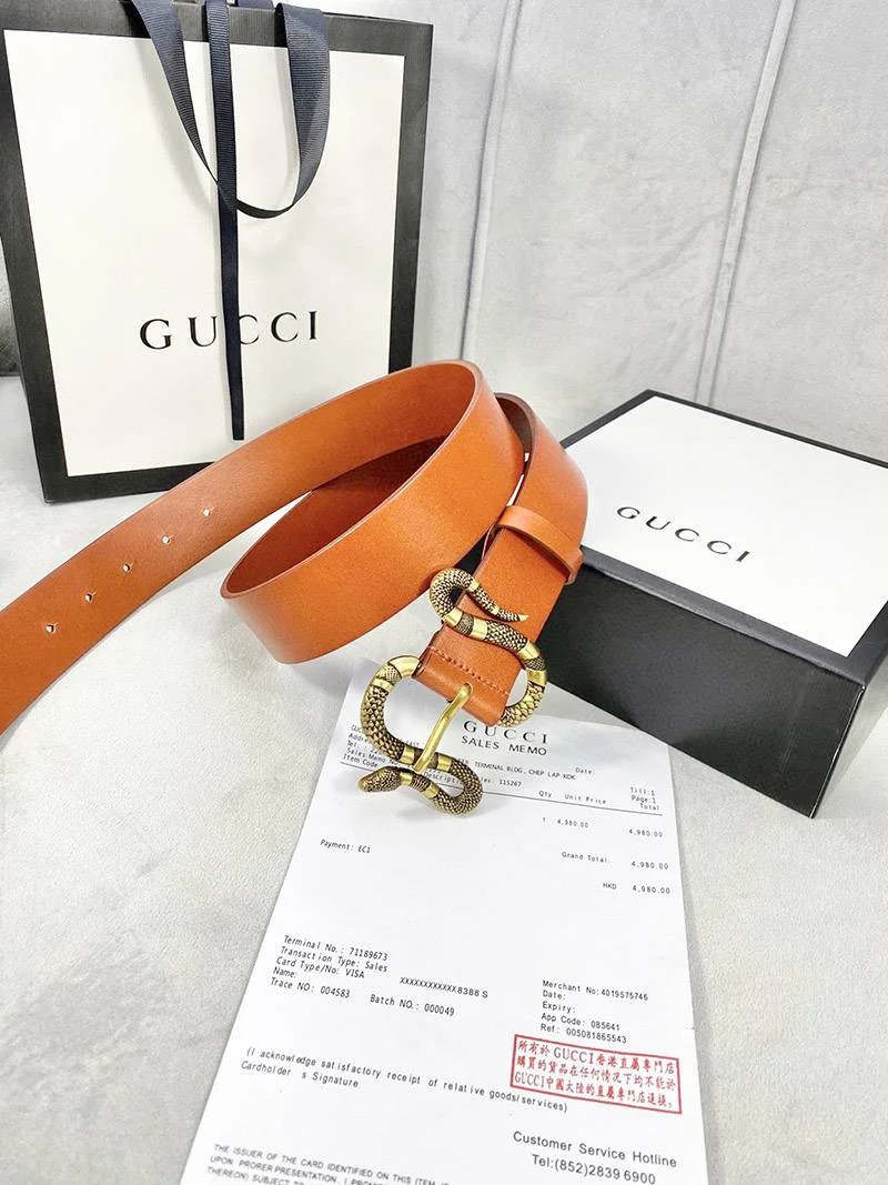 《大人気》グッチ ベルト Gスネーク偽物 4cm幅 gur22900