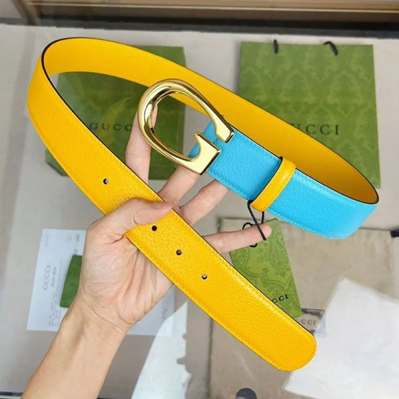 定番 グッチ バックル ツートーン ベルト 偽物 guy88462