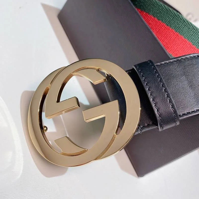☆超人気☆グッチ ベルト リボンラインGG コピー 4cm幅 guy92662