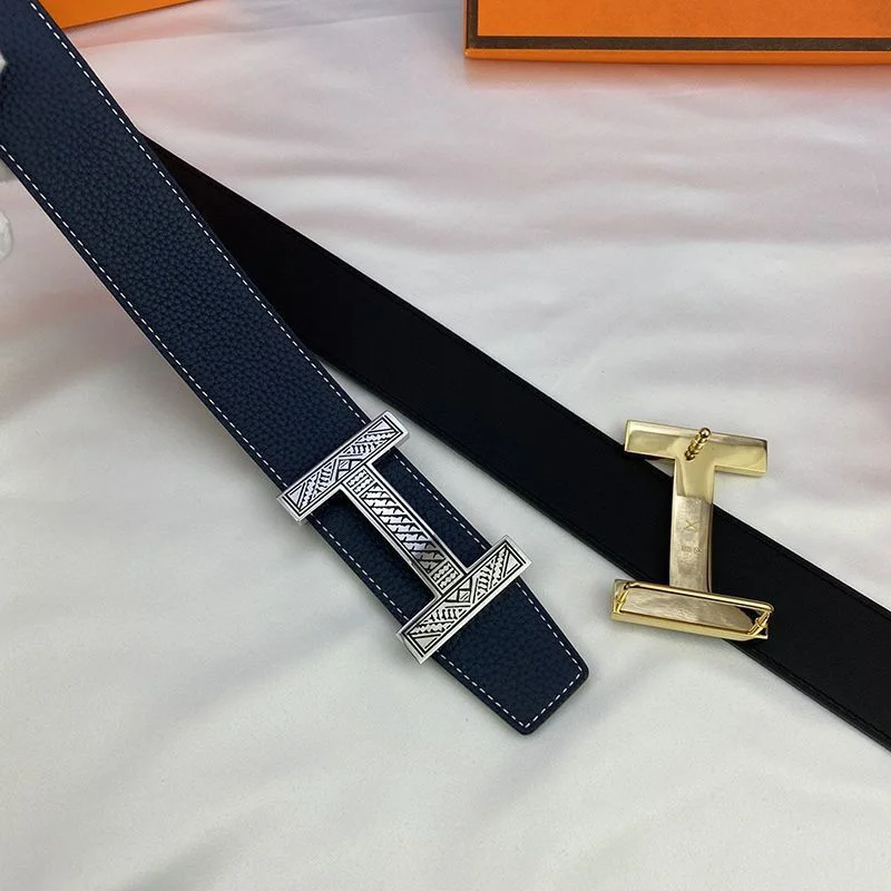 超希少!エルメス ベルト コピー バックル Hギヨシェ リバーシブル 偽物 38mm 2色 ere47469