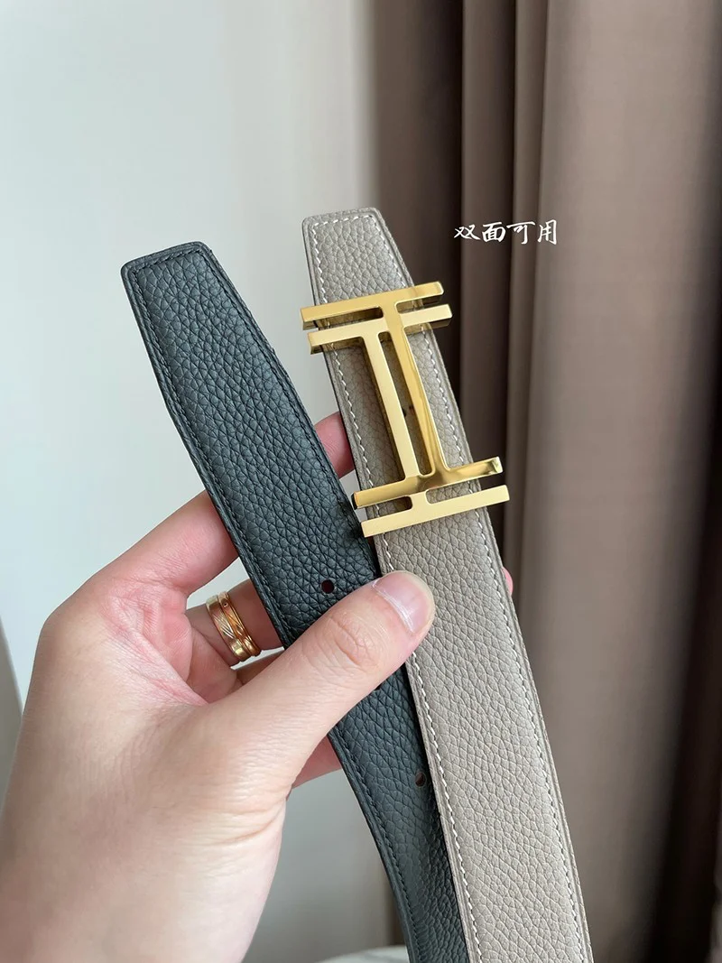 21AW新作エルメス ベルト 偽物☆ベルトバックル H オ カレ リバーシブルベルト 32mm erv93785