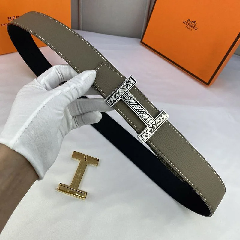 人気エルメス☆ベルトバックル Hギヨシェ リバーシブル 38mm 2色 コピー ery13901