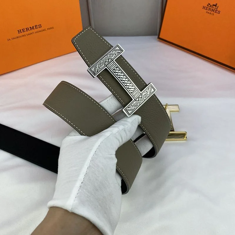 人気エルメス☆ベルトバックル Hギヨシェ リバーシブル 38mm 2色 コピー ery13901