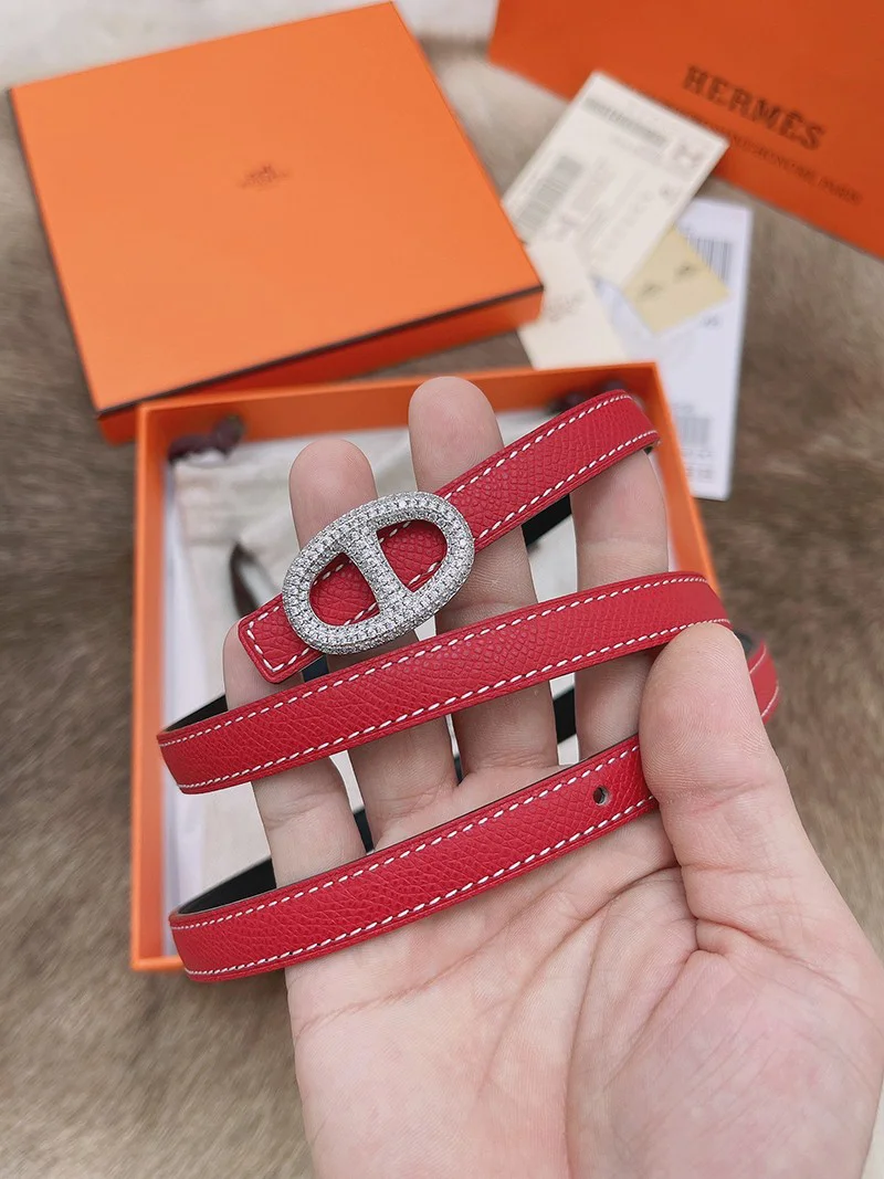 一目惚れ♪エルメス Hベルト 偽物☆レザーベルト リバーシブル シェーヌダンクル 13 mm erh82026
