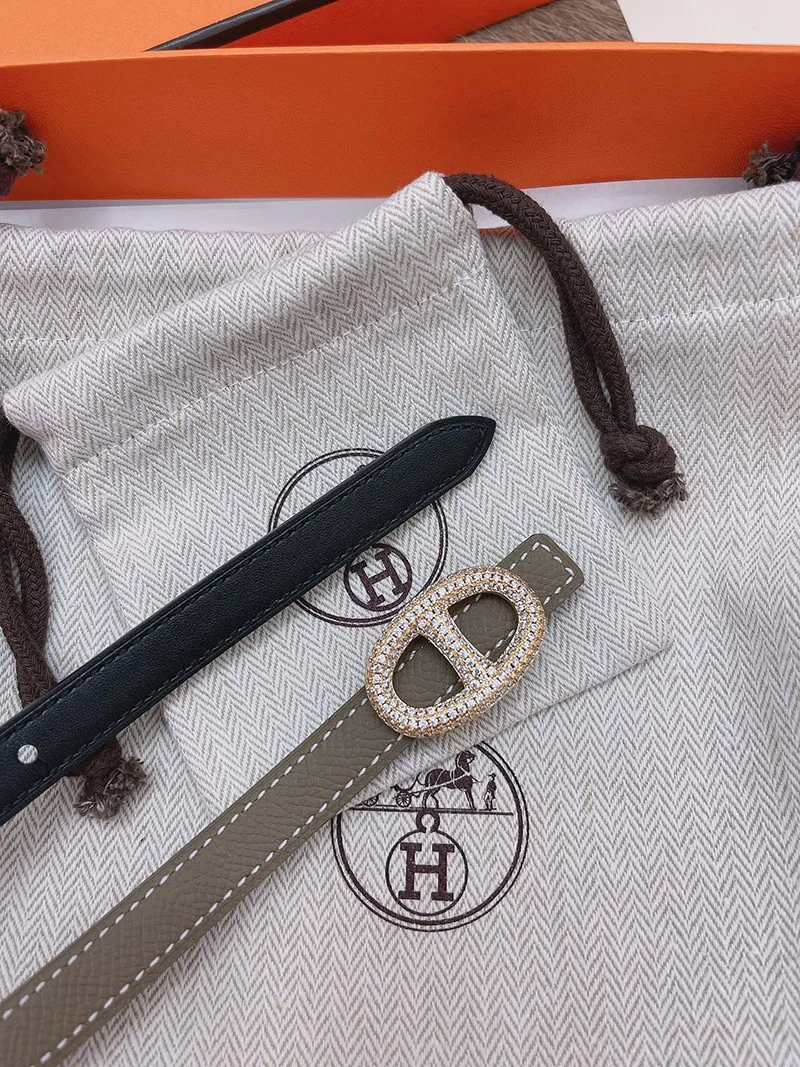 一目惚れ♪エルメス Hベルト 偽物☆レザーベルト リバーシブル シェーヌダンクル 13 mm erh82026