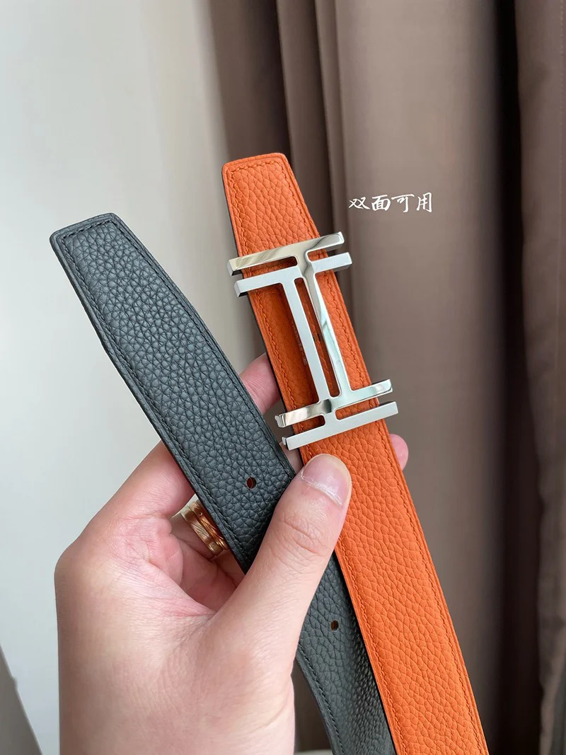 可愛いエルメス ベルト 偽物☆ベルトバックル H オ カレ リバーシブルベルト 32mm ery83554