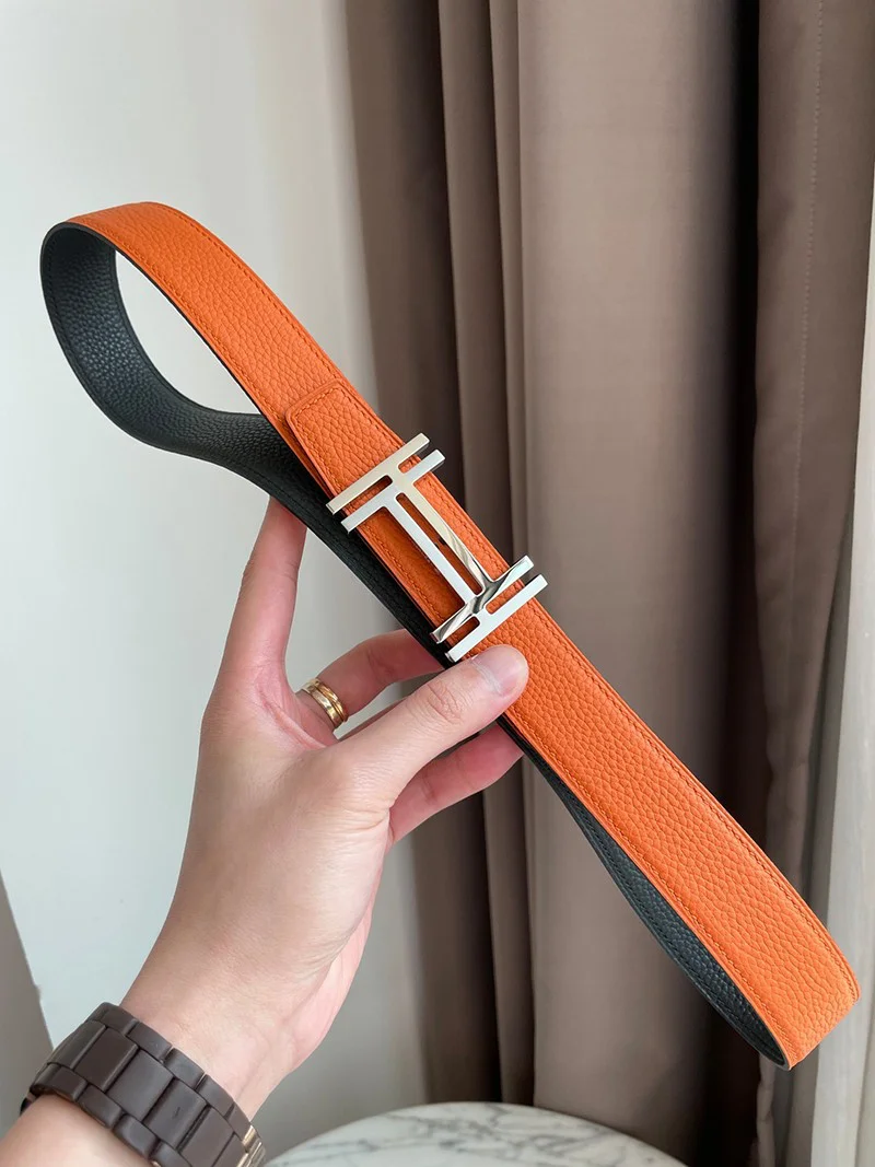 可愛いエルメス ベルト 偽物☆ベルトバックル H オ カレ リバーシブルベルト 32mm ery83554