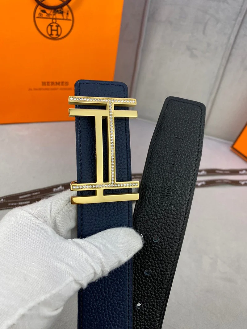 入手困難エルメス ベルト 偽物 シルバー H au Carre 38mm リバーシブルベルト err97981