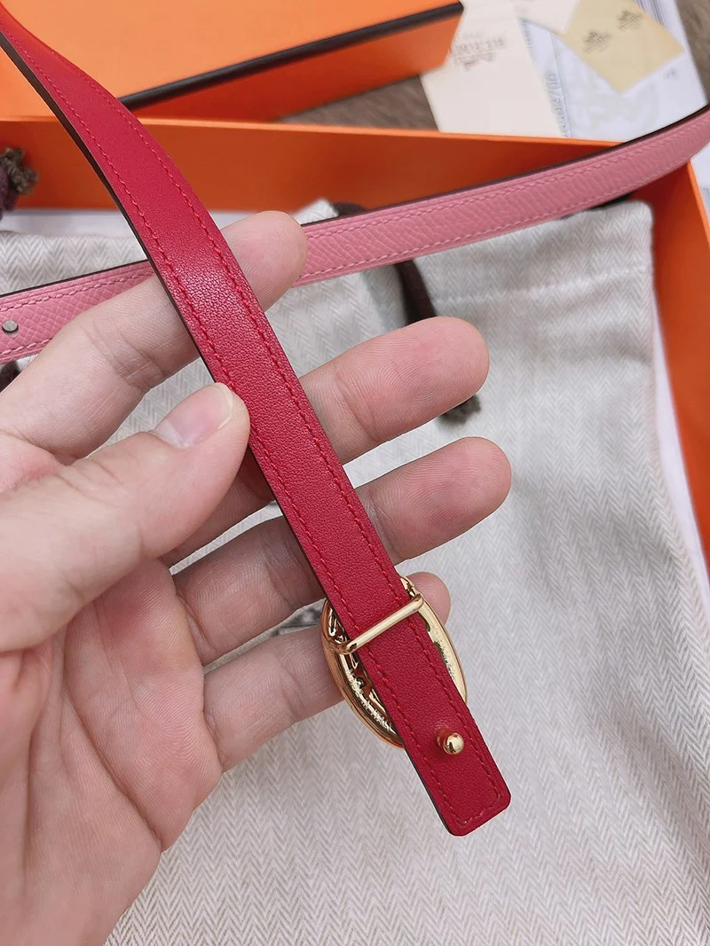 一目惚れ♪エルメス Hベルト 偽物☆レザーベルト リバーシブル シェーヌダンクル 13 mm erh82026