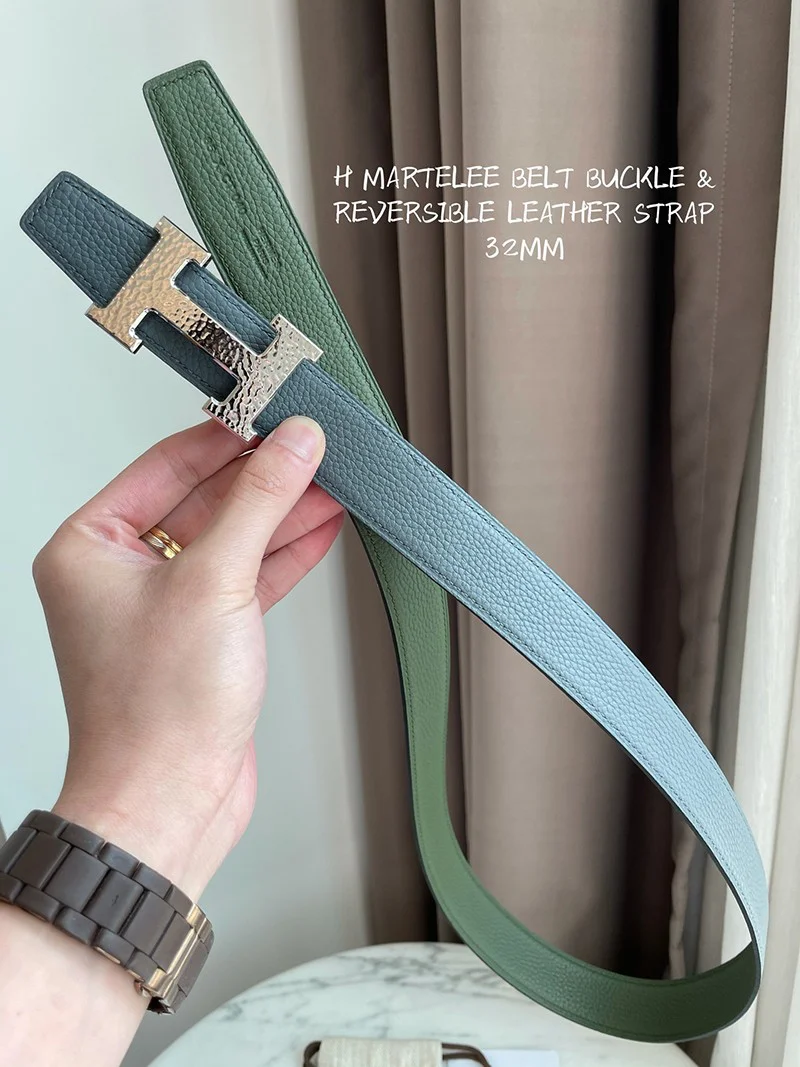 可愛いエルメス ベルト 偽物☆ベルトバックル H オ カレ リバーシブルベルト 32mm ery83554