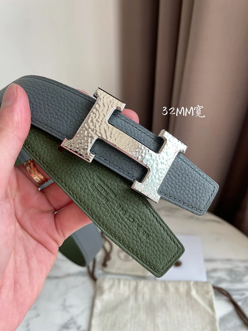 可愛いエルメス ベルト 偽物☆ベルトバックル H オ カレ リバーシブルベルト 32mm ery83554