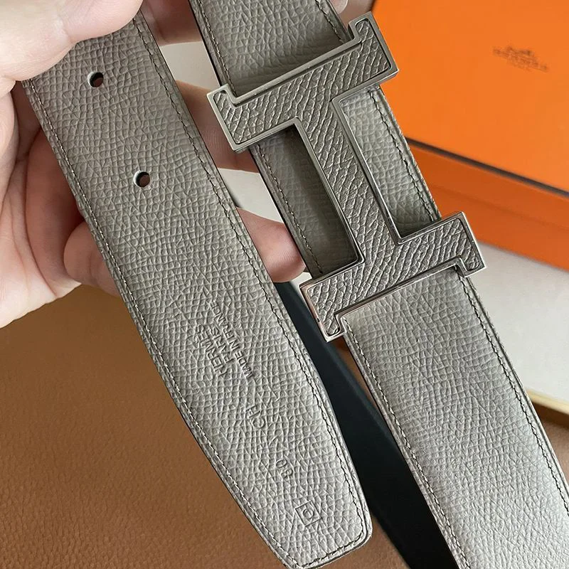 日本未入荷★エルメス★シルバー アンクレH 35mm リバーシブルベルト 偽物 ery95865