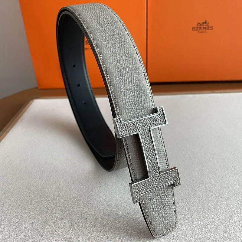 日本未入荷★エルメス★シルバー アンクレH 35mm リバーシブルベルト 偽物 ery95865