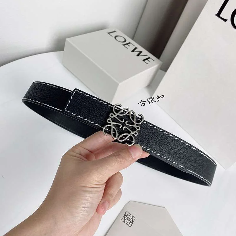 ★日本!!人気!ロエベ カーフレザー アナグラムバックルリバーシブルベルト コピー lov92314