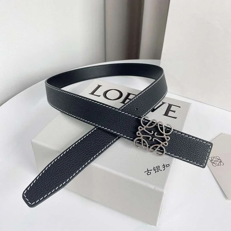 ★日本!!人気!ロエベ カーフレザー アナグラムバックルリバーシブルベルト コピー lov92314