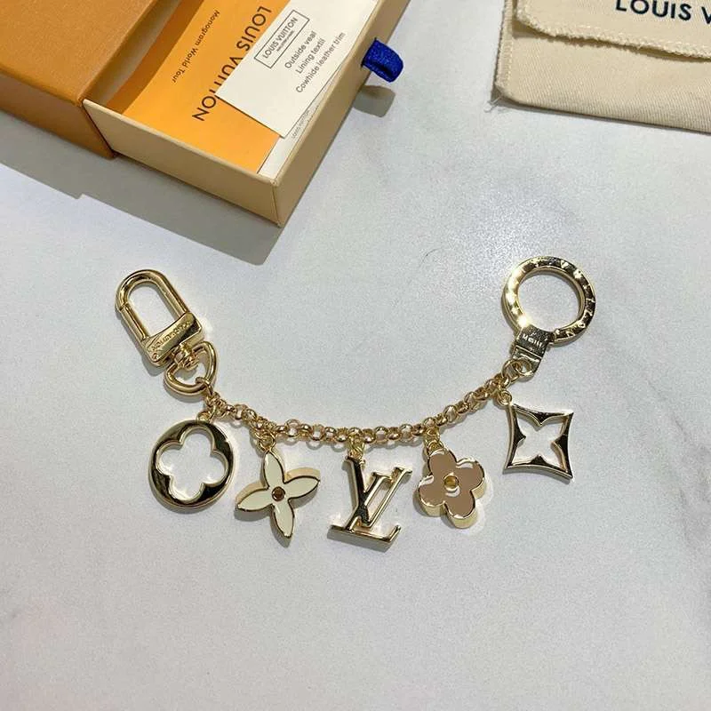 すぐ届く♡【ルイヴィトン】チェーンフルール バッグチャーム コピー100%実物写真! M65111