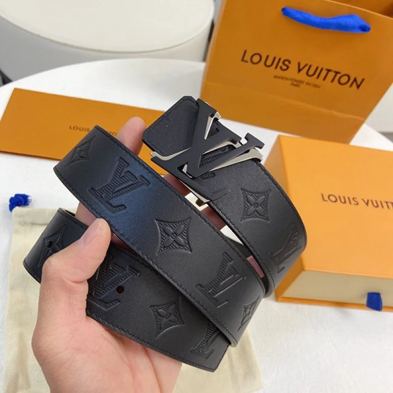 信用第一 ルイヴィトン ベルト 偽物 サンチュール・LVシェイプ リバーシブル トリヨン vuf67494