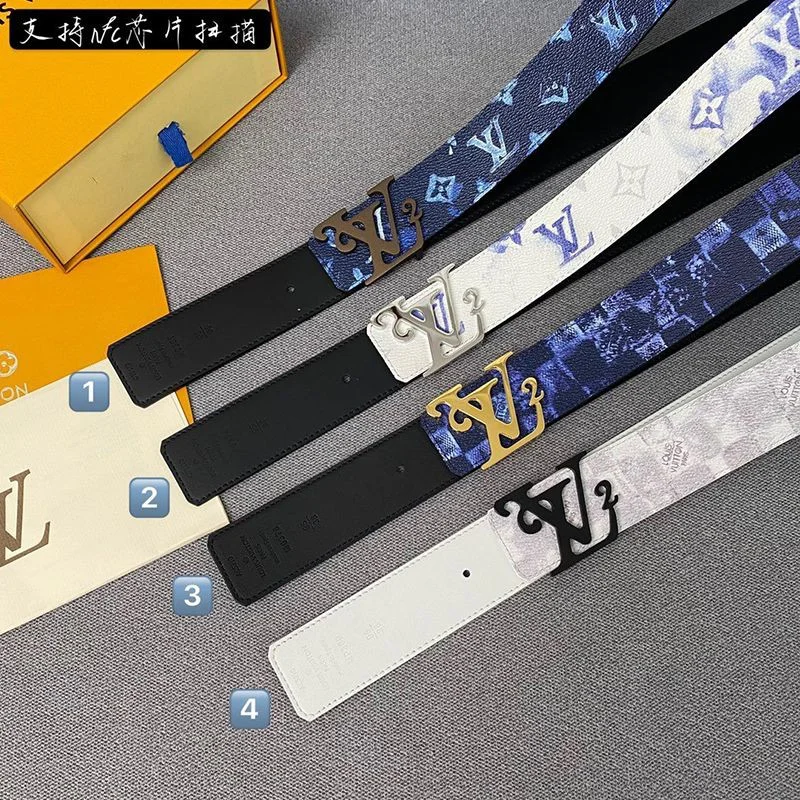 NIGO x ルイヴィトン「LV2」限定コラボ♪サンチュール・LVシェイプ コピー 40MM リバーシブルベルト vuw04357
