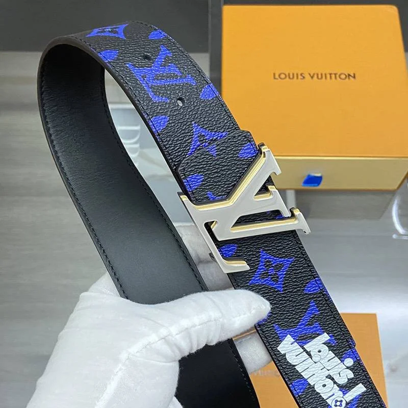 21AW新作ルイヴィトン ベルト コピー サンチュール・LVピラミッド 40MM リバーシブル vux74238