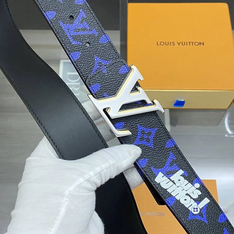 21AW新作ルイヴィトン ベルト コピー サンチュール・LVピラミッド 40MM リバーシブル vux74238