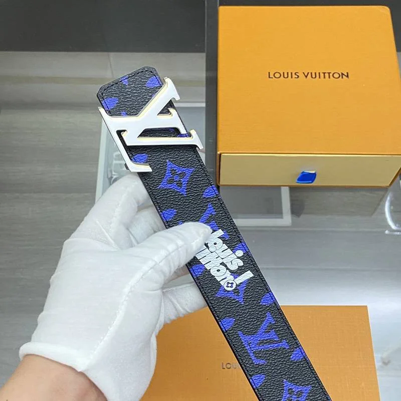 21AW新作ルイヴィトン ベルト コピー サンチュール・LVピラミッド 40MM リバーシブル vux74238