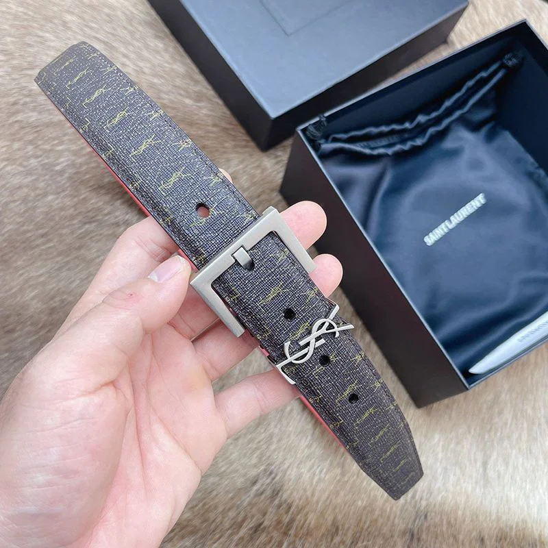 ☆超人気☆サンローラン モノグラム ナローベルト 30mm スーパーコピー Sat05945