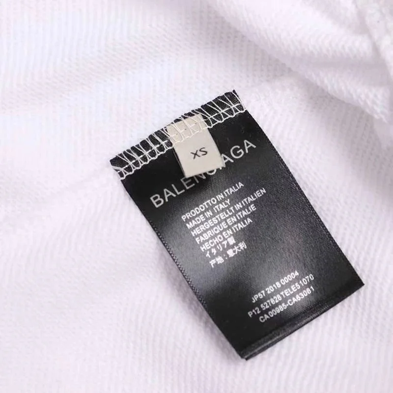 【日本未発売】バレンシアガ Political Campaign Sweat パンツ 偽物★カーリーフリース　ホワイト bai35225
