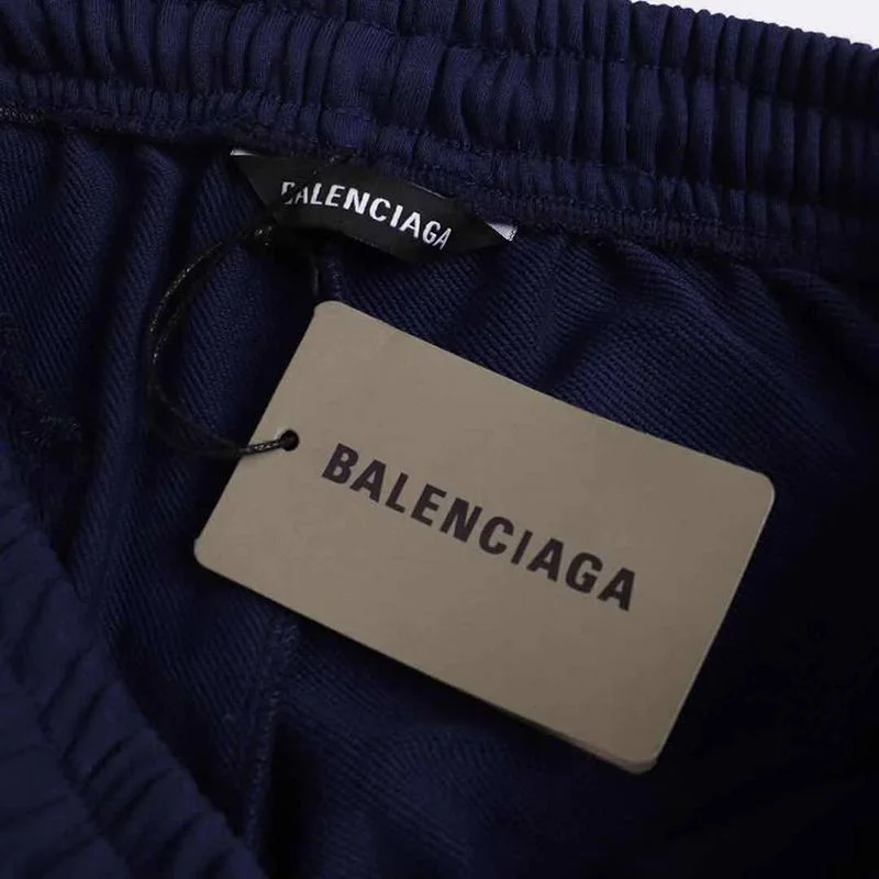 送料込バレンシアガ Political Campaign Sweat パンツ コピー★カーリーフリース　ブルー bak12802