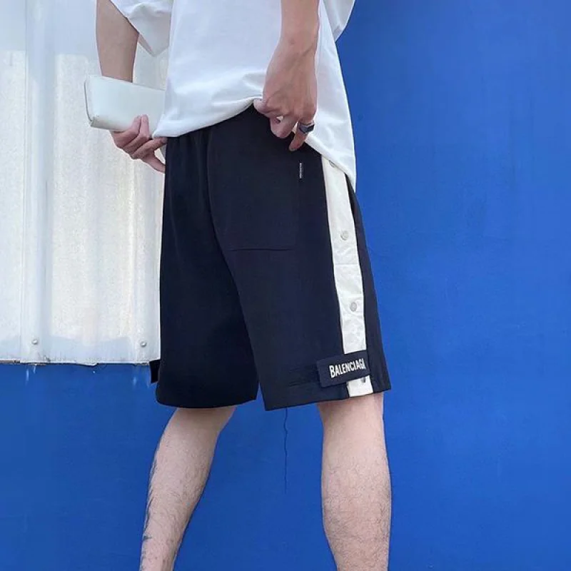 超希少！バレンシアガ コピー ブラウン ロゴ コットン スウェット ハーフパンツ bas84419