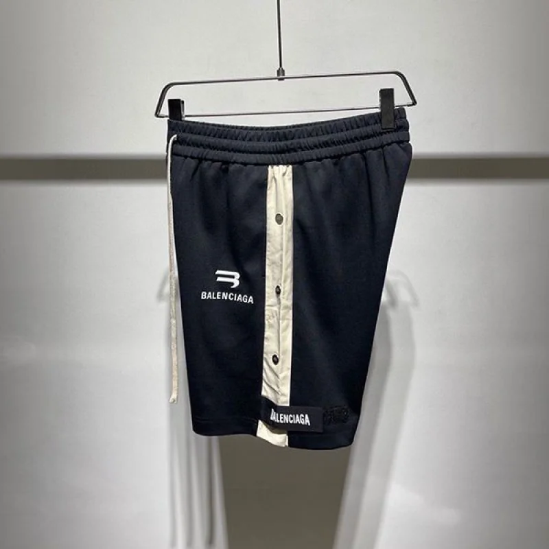 超希少！バレンシアガ コピー ブラウン ロゴ コットン スウェット ハーフパンツ bas84419
