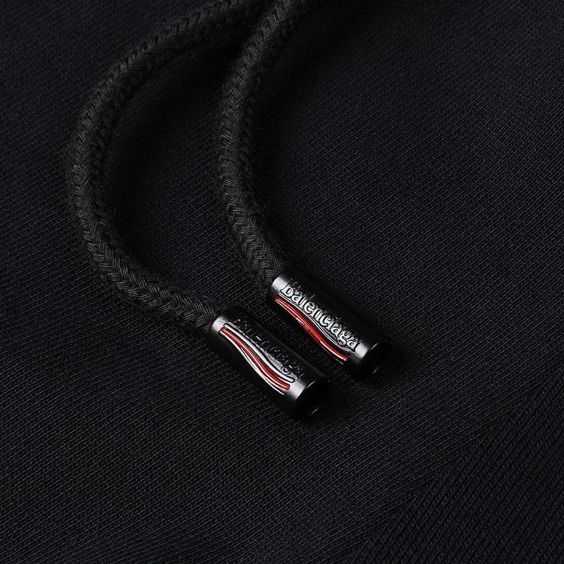 目を惹くカラーバレンシアガ コピー Political Campaign Sweat パンツ★カーリーフリース　ブラック bav26689