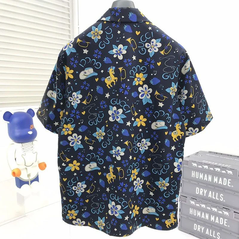 【日本未発売】グッチ ジオメトリック プリント ボウリングシャツ コピー 上下セット gur57279