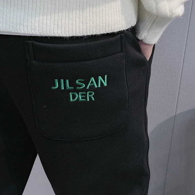 最安値挑戦ジルサンダー パンツ コピー モノグラム★コットン スウェットパンツ Jiq25621