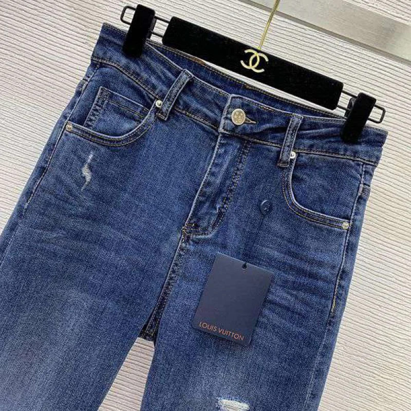 高品質♪♪♪ルイヴィトン デニムパンツ コピー モノグラムパッチワーク vuo70510