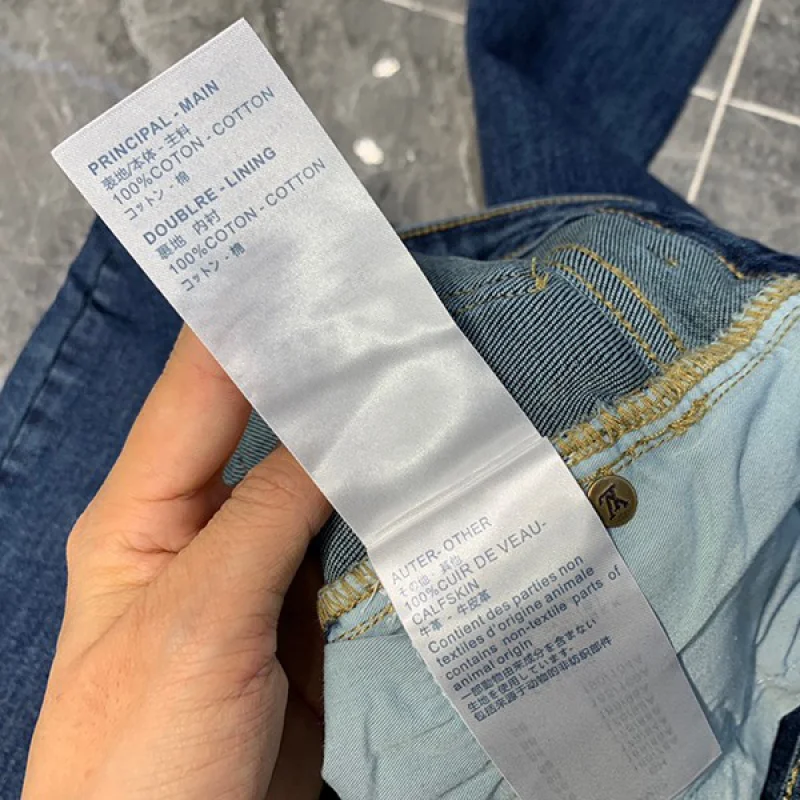 入手困難ルイヴィトン デニムパンツ コピー モノグラムパッチワーク vuw25745
