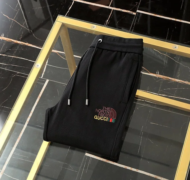 防寒グッチ×ザノースフェイス*ウェブジョギングパンツコピー Now34106
