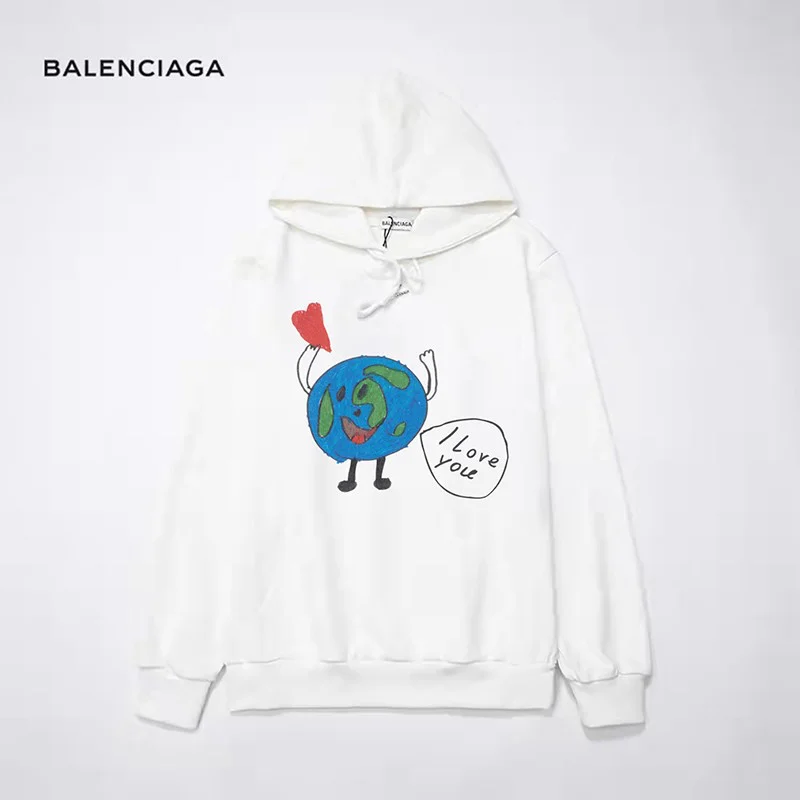 《大人気》【バレンシアガ パーカー コピー】LOVE EARTH LARGE FIT フーディーパーカー 620947TKV959040