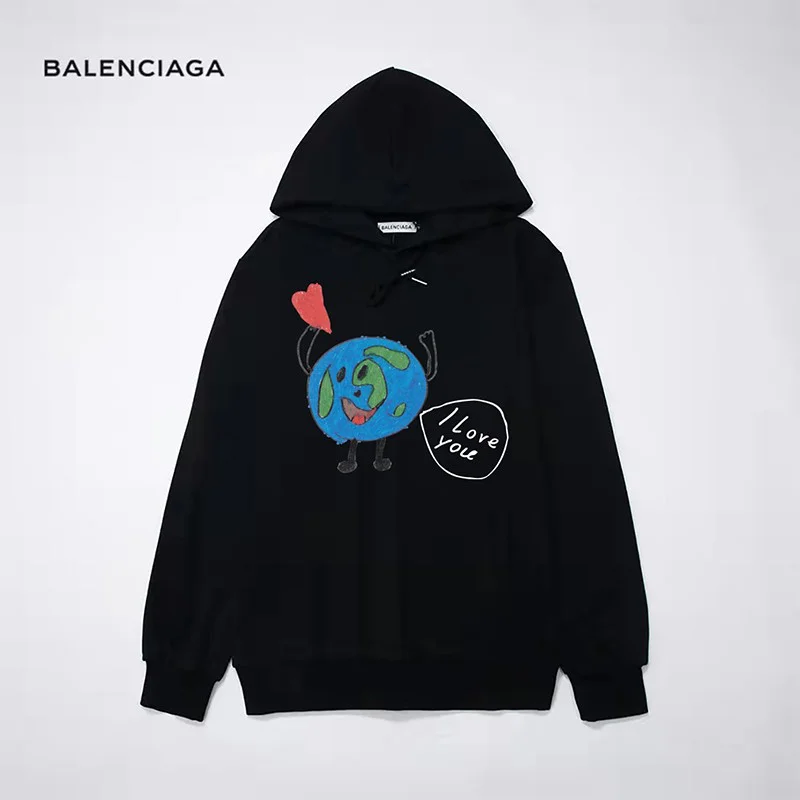 《大人気》【バレンシアガ パーカー コピー】LOVE EARTH LARGE FIT フーディーパーカー 620947TKV959040