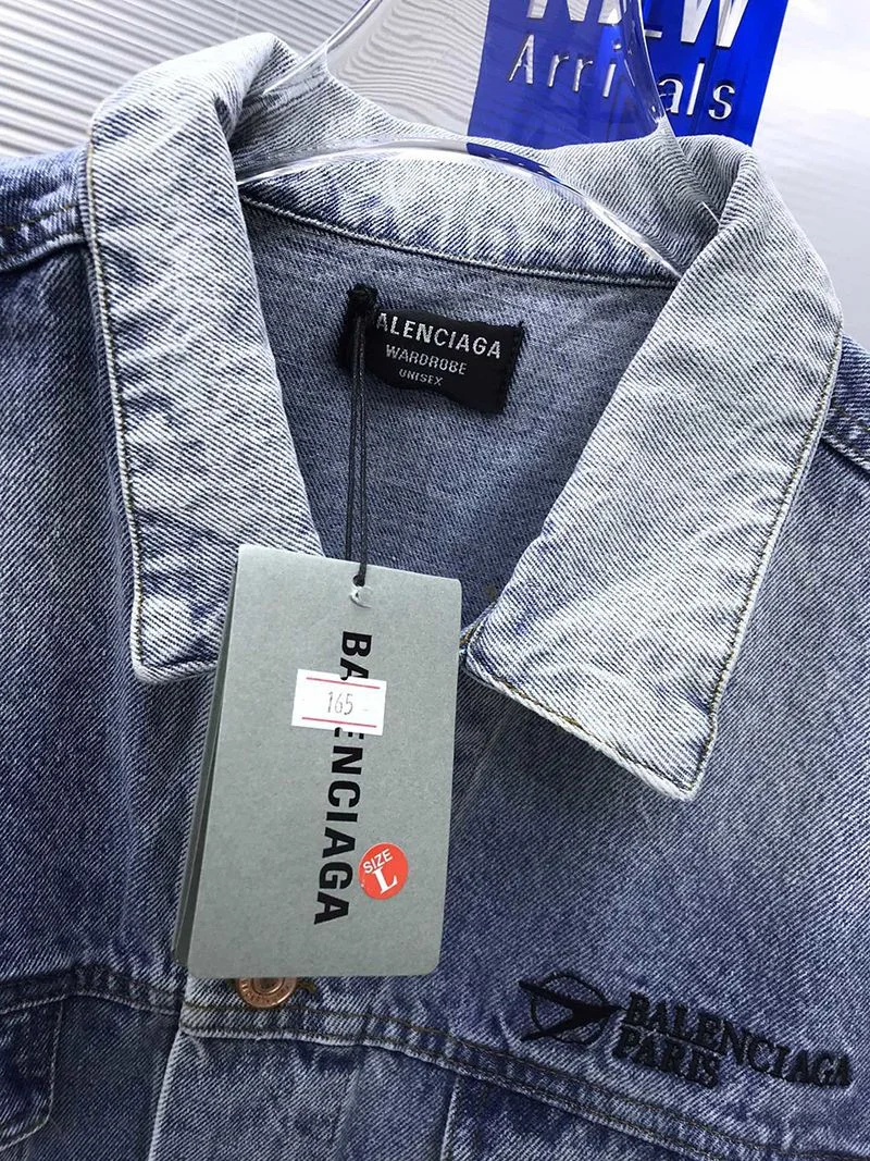 【日本未発売】バレンシアガ Corporate Large Fit ジャケット コピー★ヴィンテージブルー ライトデニム 657608TDW154307