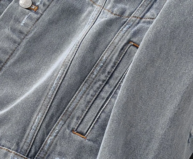 目を惹くカラーバレンシアガ Barcode Large Fit ジャケット 偽物★ライトブルーデニム 664329TBP488961