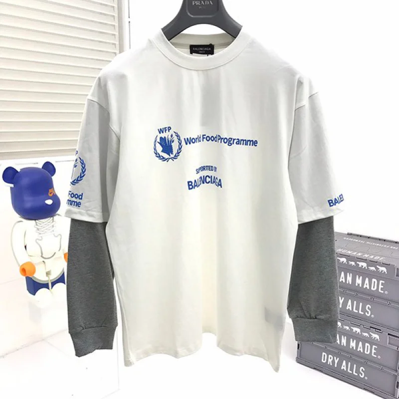 バレンシアガ WFP DOUBLE SLEEVES Tシャツ コピー 698089TMVL29086