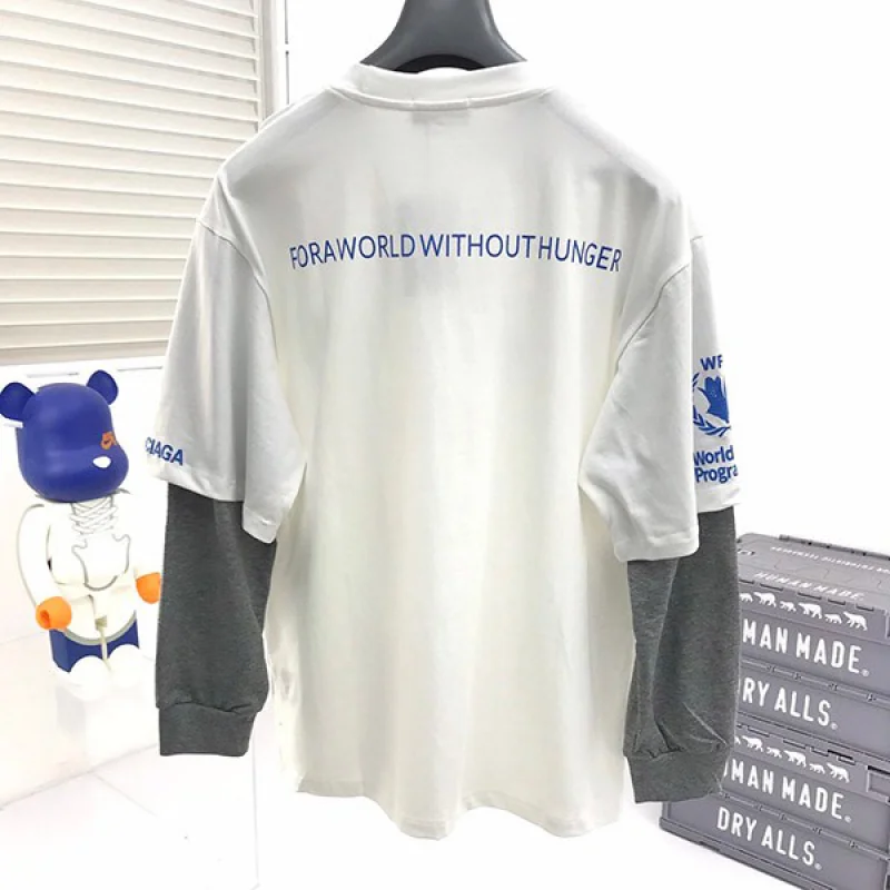 バレンシアガ WFP DOUBLE SLEEVES Tシャツ コピー 698089TMVL29086