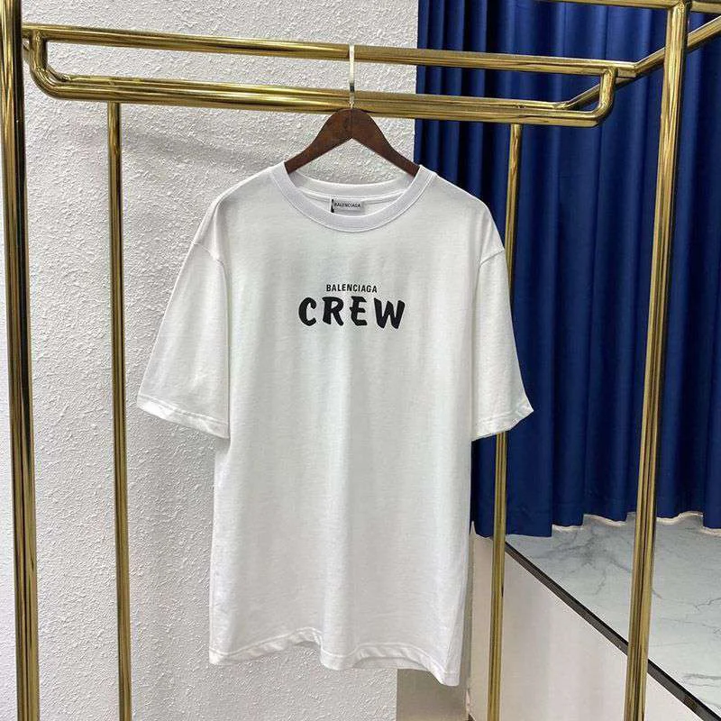 大人気!バレンシアガ CREWロゴ Tシャツ 偽物 ホワイト baa41967