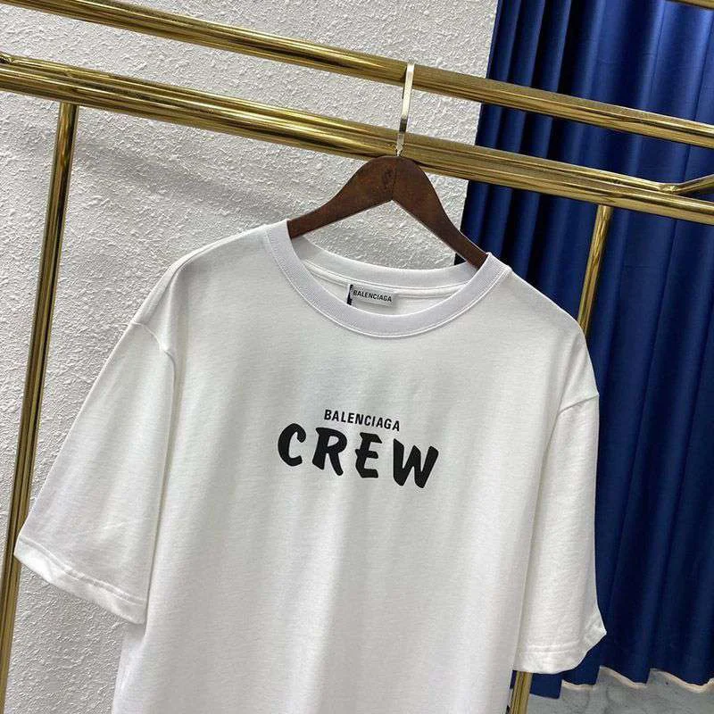 大人気!バレンシアガ CREWロゴ Tシャツ 偽物 ホワイト baa41967