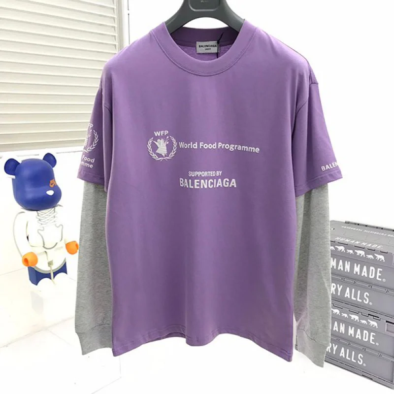 大人気!!新色 バレンシアガ コピー WFP DOUBLE SLEEVES Tシャツ 3色 baa62856